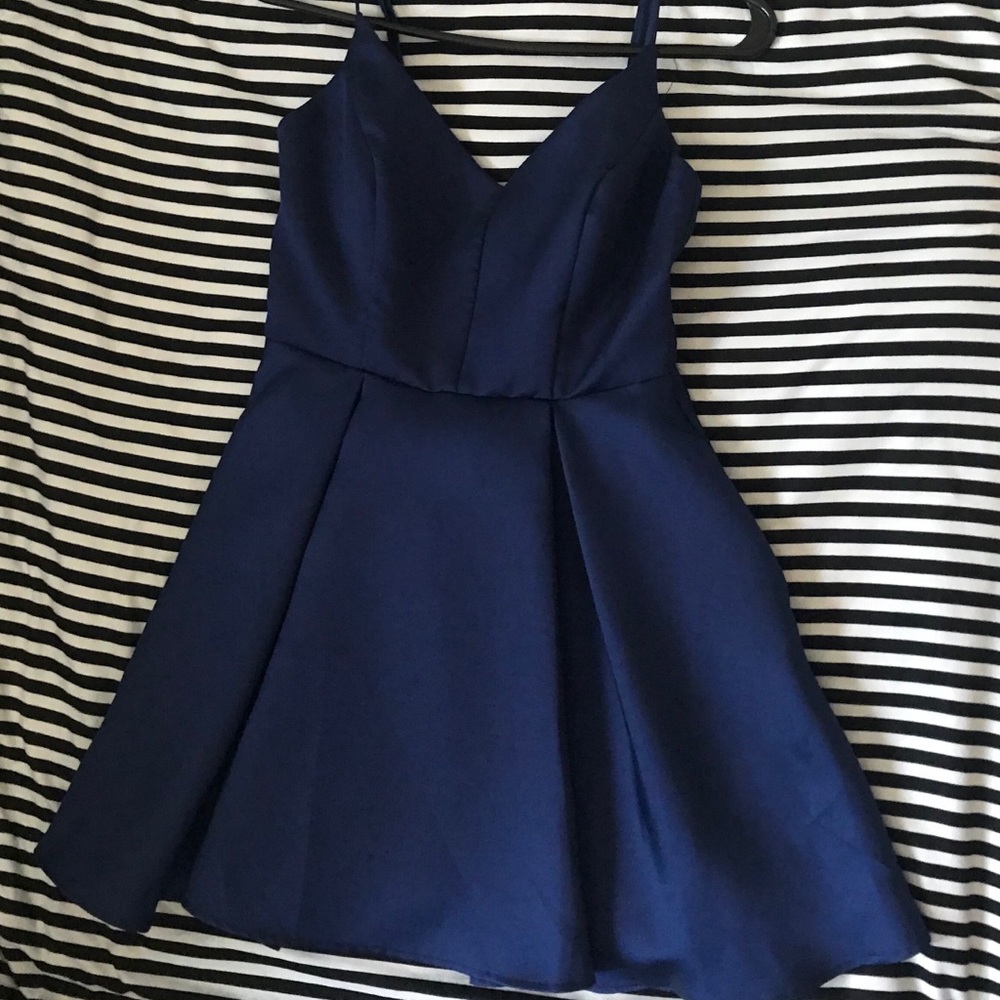 Navy Blue short homecoming dress